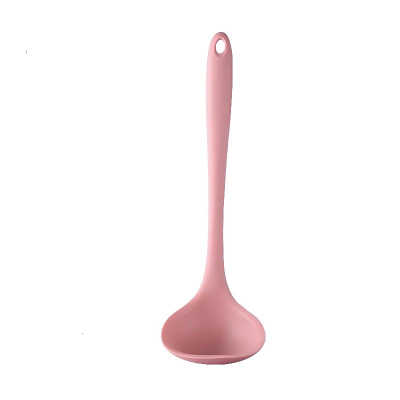 Long Handle Silicone Soup Spoon Large Ramen Noodles Tablespoons Pot Porridge Ladle Scoop Kawaii Japanese Kitchen Utensils
