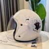 3C Certified Women's Cute Electric Scooter Helmet – Stylish, Sun-Protected, All-Season Safety Gear for Motorcyclists