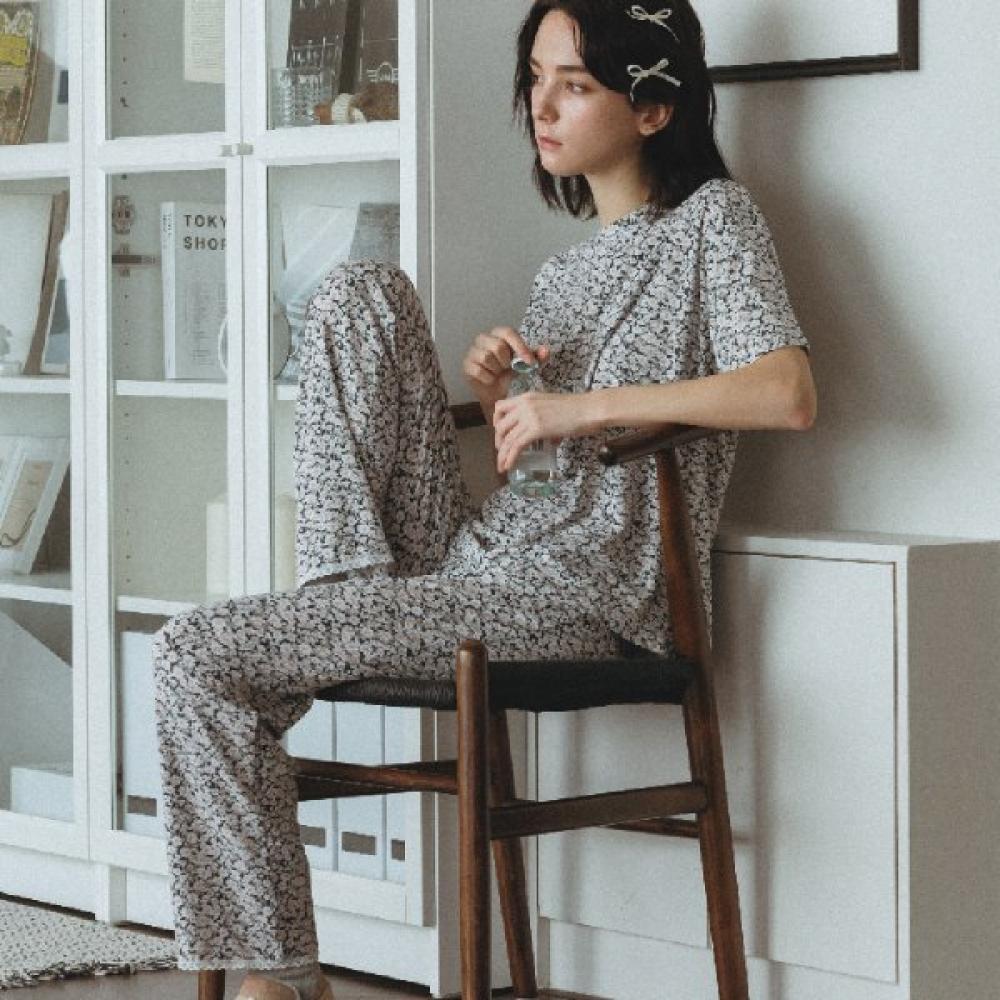 

Frenchiel Snow Flower Modal Long Pants Dark Gray Fwep830l M