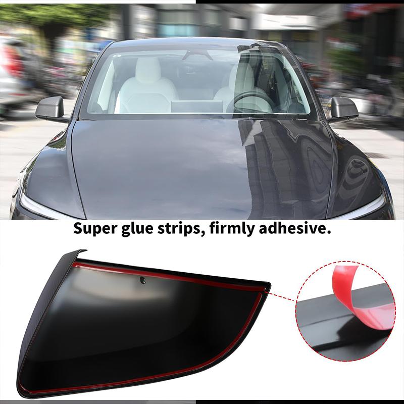 QPPU3 For Tesla Model Y Juniper 2025 2026 Rearview Mirror Cover Car ABS Side Mirror Cover Exterior Accessories(not fit Standard)