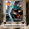 Custom Text Printed Tapestry Bleach Anime Pattern Large Wall Hanging Indoor Room Decor