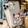 Phone Case: 2D Flat Suitable for iPhone 18 17 16 15 14 13 Pro, Transparent Four Corner Protective Case, Red Striped Bell, Christmas and Halloween Gift