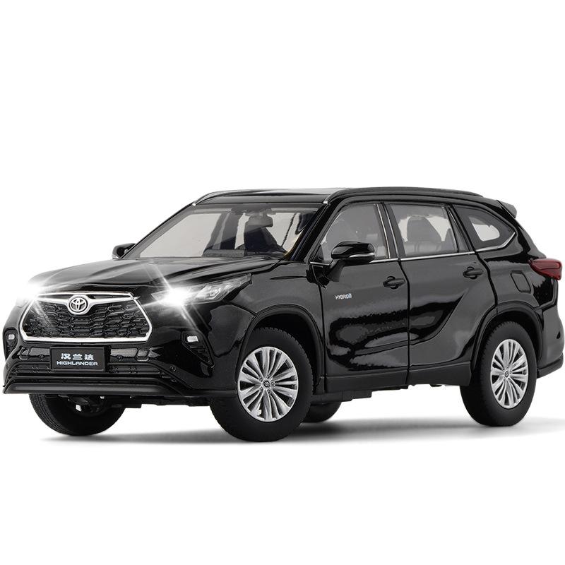 DTEZTU1 1/32 JKM Toyota Highlander XSE AWD HYBRID Diecast Toy Model SUV Sport Car Sound & Light Educational Collection Gift For Kids