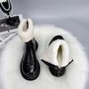 Thick-soled Velvet Snow Boots Women's Winter New Fried Street Warm and Cold-proof Large Cotton Martin Boots