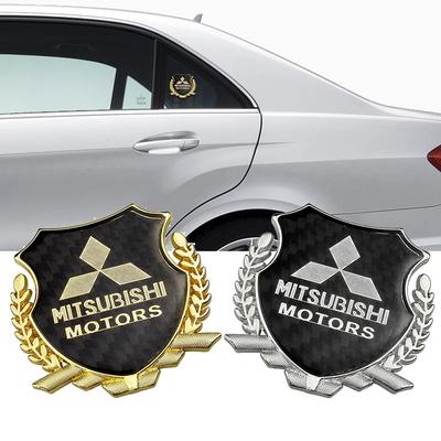 Metal Carbon Fiber Emblem for Logo RALLIART ASX Lancer 9 10 L200 Pajero Outlander Eclipse Window Sticker Badge