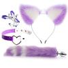 Erotic Ear Hairpin Vestibule Anal Plug Female Utensils Sex Toys Sm Metal Erotic Set Foxtail Four Sets