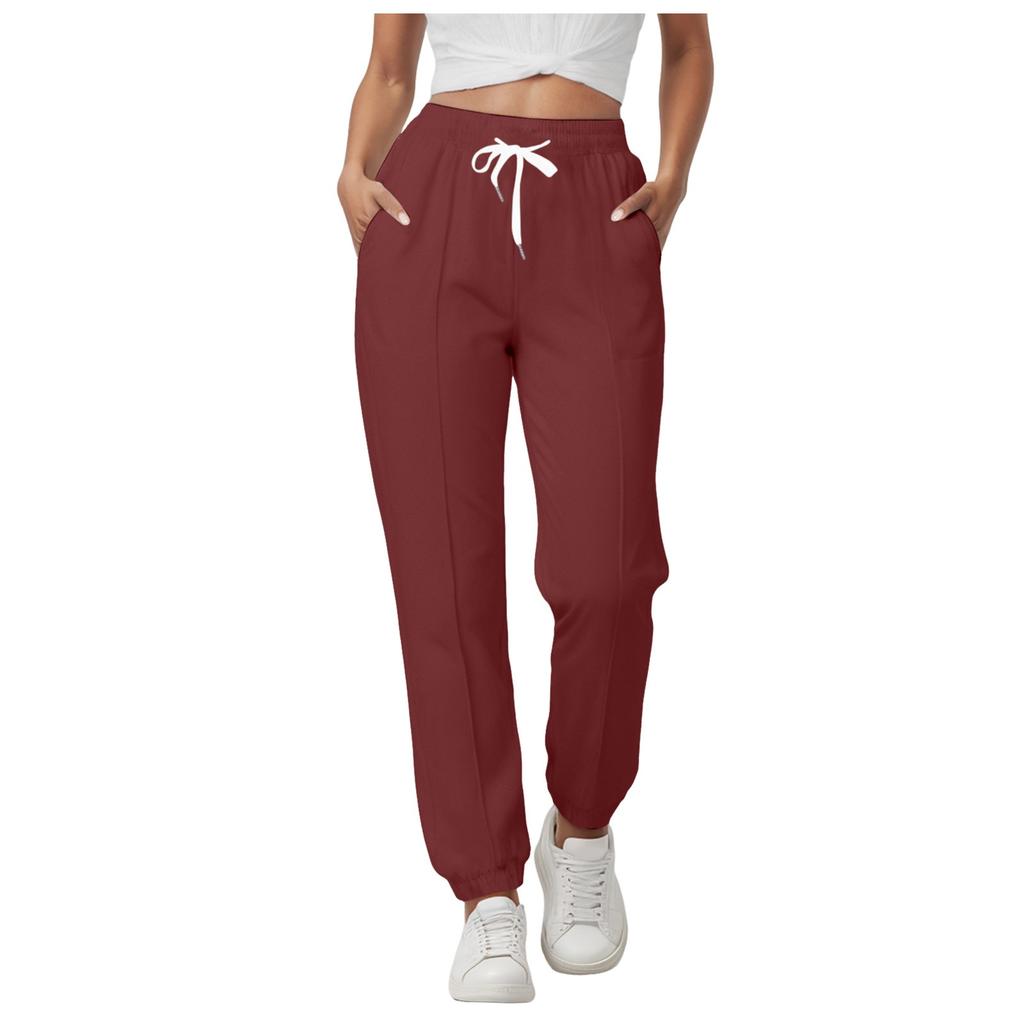 Solid Color Women Pants Pocket Long Women Casual Harem Pants Streetwear Tracksuit Pants For Women Jogging Sports Pants