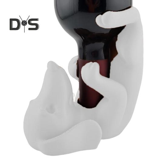 Dackel-Weinflaschenhalter, PLA-Hundefigur, Bierflaschen-Ausstellungsstand, Organizer-Rack, Home, Küche, Bar, Esstisch, Schreibtisch-Dekoration