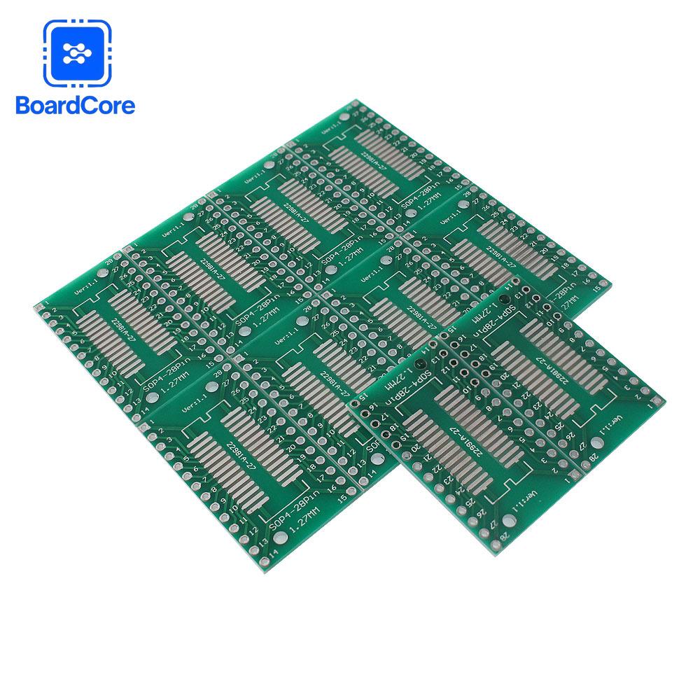 10/30pcs PCB Adapter Board SMD To DIP SOP TSSOP SOP8 SOP14 SOP16 SOP20 SOP24 SOP28 IC Test Board Adapter Socket PCB Kit