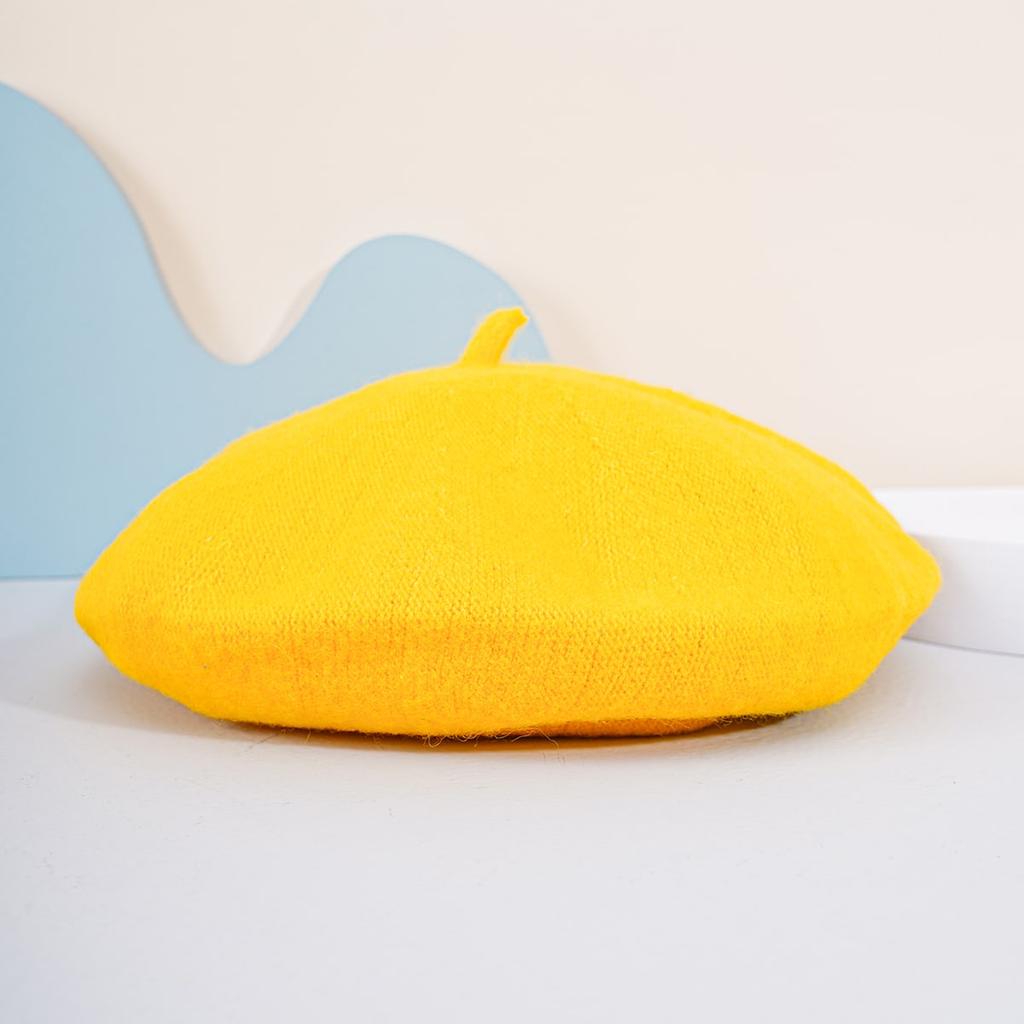 Simple Solid Beret Pure Color Unisex Beret Hat Men and Women New Year Presents Christmas Valentine's Gift for Her