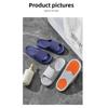 Summer Non-Slip PVC Slippers, Quick Dry Flat Bathroom Indoor Outdoor Shoes for Pregnant Women and Parents