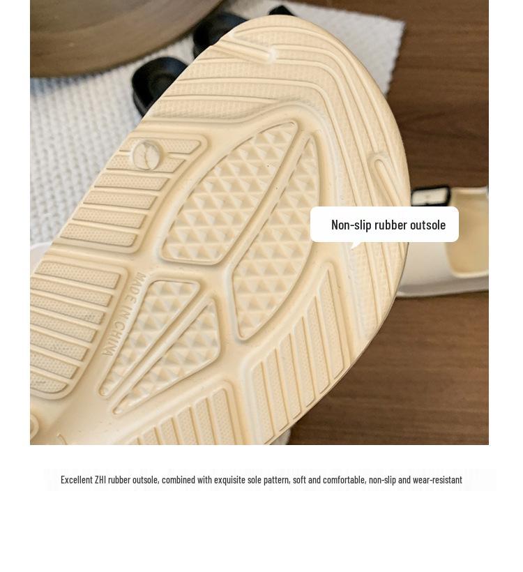 Women's 2025 Summer EVA Slip-on Slippers - Buckle Solid Color Beach Shoes