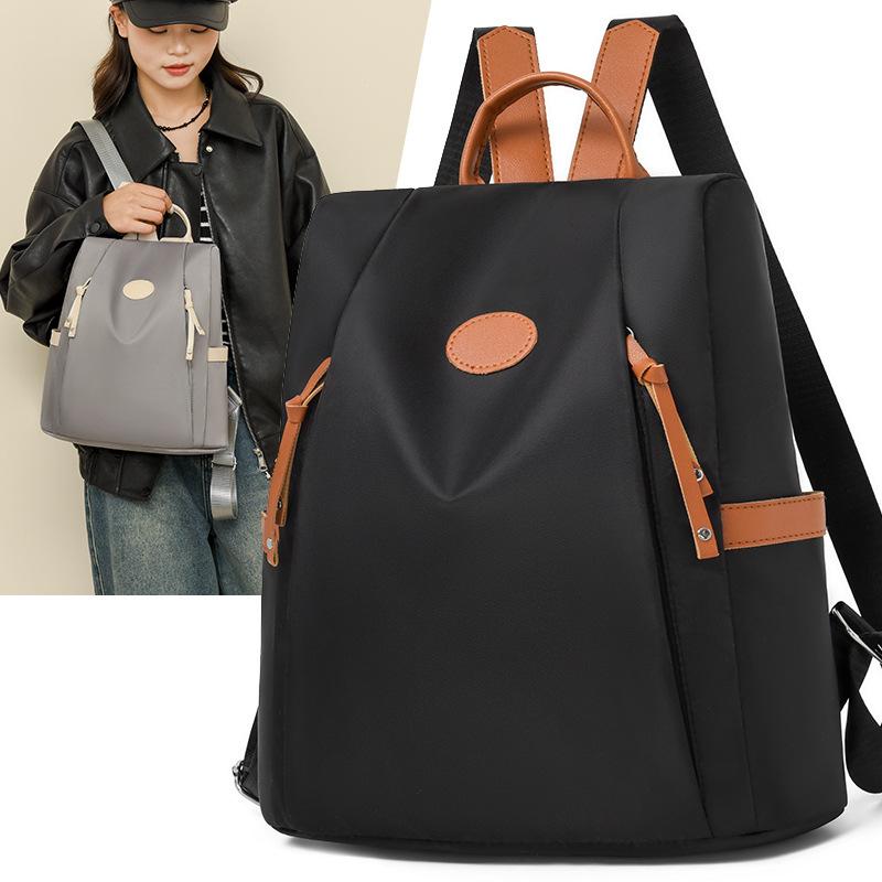 Schoolbag1011 Anti-theft Women's Backpack Waterproof Oxford Cloth Backpack Travel Commuter Versatile Women's Bag Anti-theft Backpack