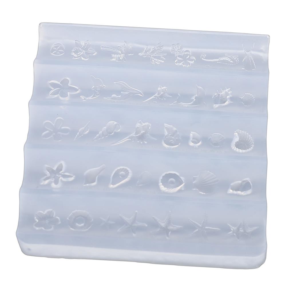 Silicone 3D Nail Mold Reusable Clear Flexible Nail Art Carving Template for Resin   Crafts