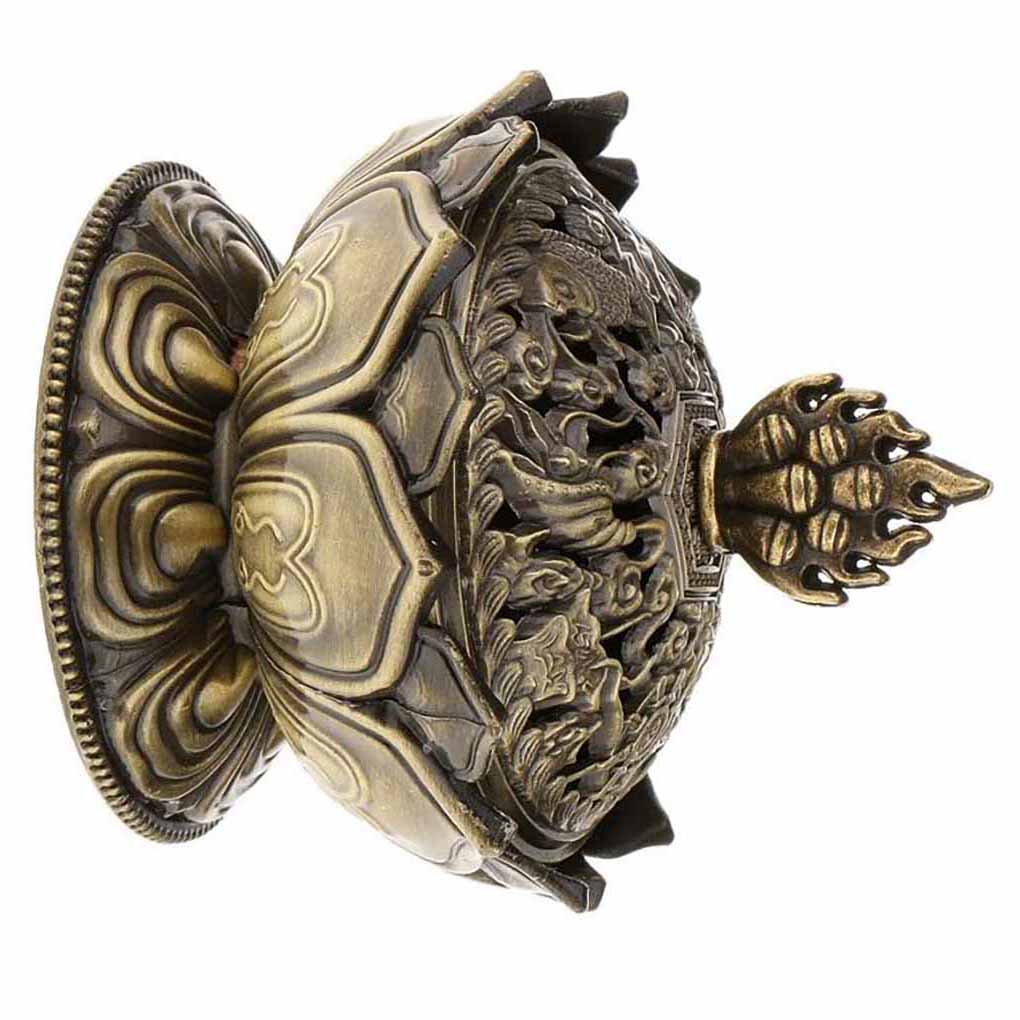 Queimador de incenso de liga clássico chinês feito à mão incensário bronze ornamentos domésticos resistentes ao desgaste fogão de aroma adornar artesanato