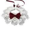 Pet Scarf: Dog Drool Bib with Bell and Bow Tie for Medium/Small Dogs and Cats