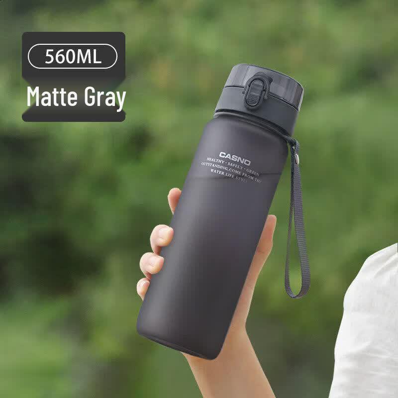 Large Capacity Portable Sports Water Bottle with Straw