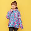Girls' red velvet casual jacket