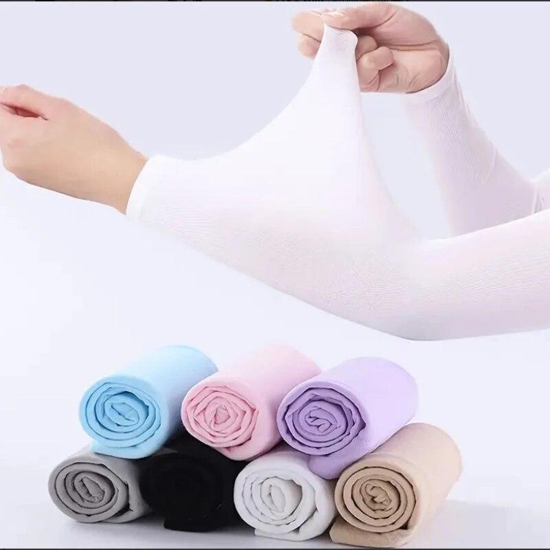 1 Paar Sonnenschutz Eis-Ärmel: Wärmer für Sport, Sonnenschutz UV-beständig zum Laufen, Angeln & Radfahren