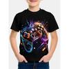 Casual Game Style Kids T-Shirt, Boys' Top, Baby Summer Short Sleeve Comfortable Clothing