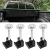 4Pcs Set Pickup Truck Tool Box Mount Tie Downs J Hook Clamps Heavy Duty Aluminum No Drilling