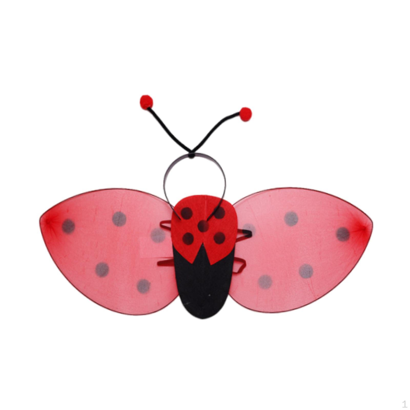 Kids Bee Costume Wing and Headband for Carnival Role Play Masquerade