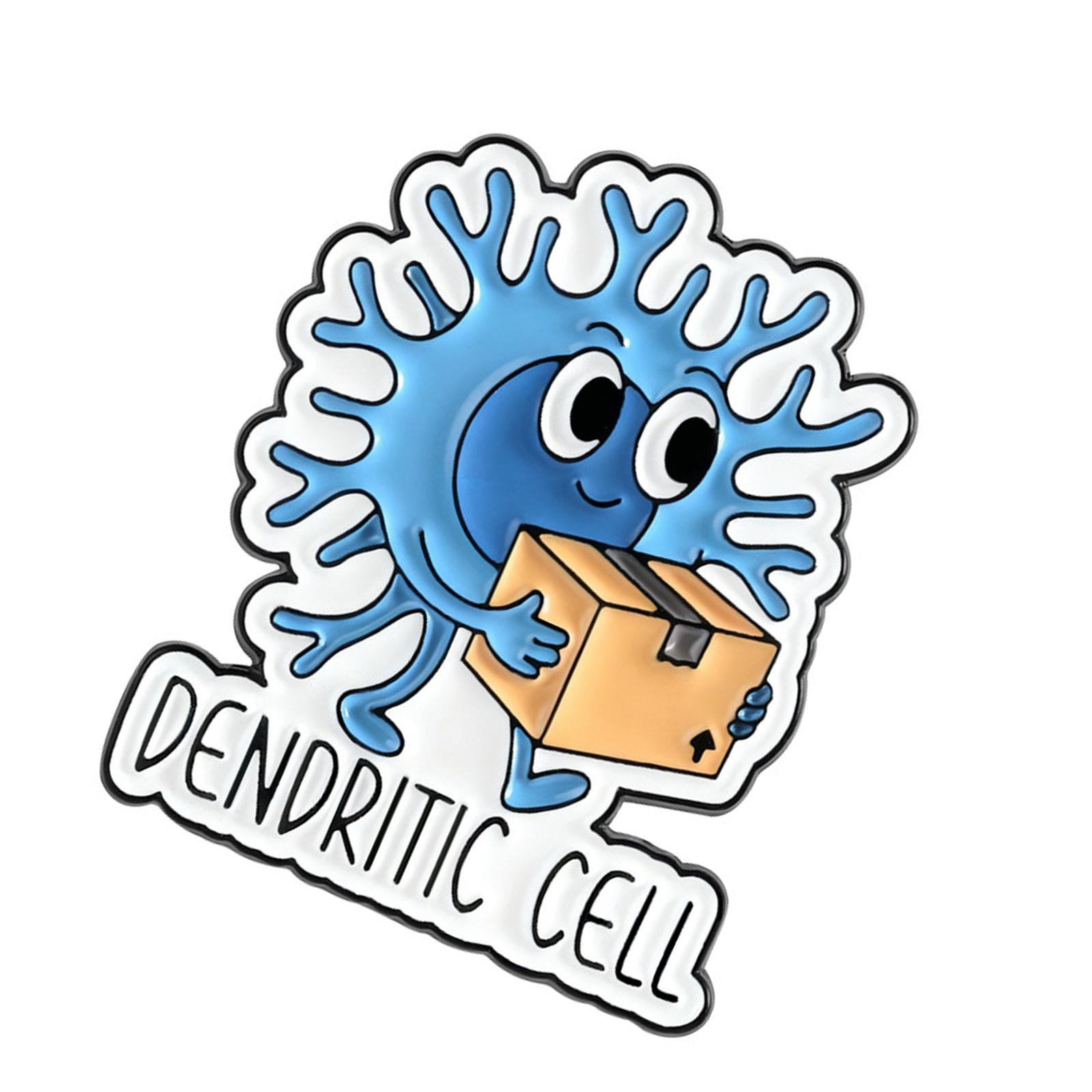 

Metal Biology Cell Brooch Scientific Themed Pin for Jackets Hats And Backpacks Metal Accessories For Daily Wear