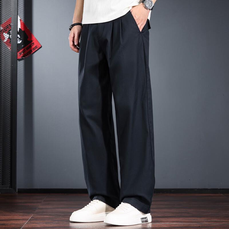 Men's Old Money Style Linen Lyocell Blend Wide-Leg Casual Pants
