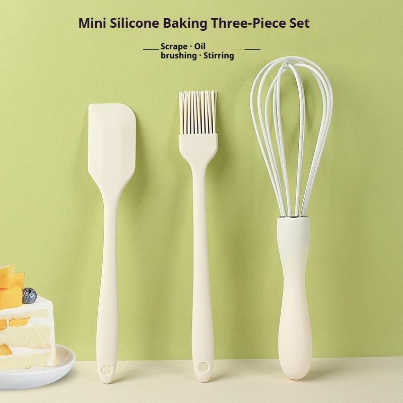 Silicone Baking Set Cake Cream Spatula Scraper Kitchen Household Egg Whisk Barbecue Oil Brush Gadget Kitchen Supplies