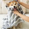 Supergroßer dicker Haustier-Bademantel Saugfähiges Schnelltrocknendes Handtuch für Hunde Katzen Golden Retriever Shiba Inu Bade- und Pflegezubehör