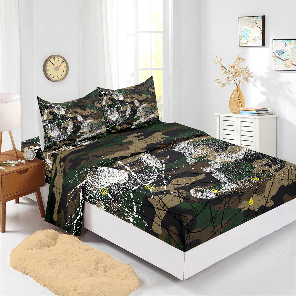 Vierteilige Matratze Sport Basketball Fußball Baseball Digitaldruck Matratzenschutzbezug