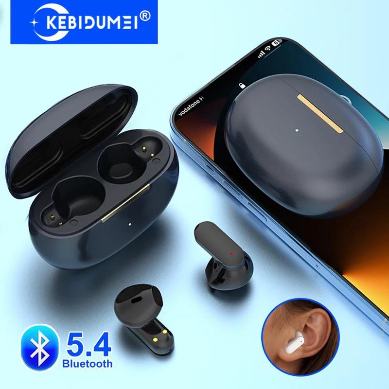 Kabellose Bluetooth 5.4 Kopfhörer HiFi Stereo Kopfhörer Geräuschunterdrückung Wasserdichte Headsets Mini Ohrstöpsel