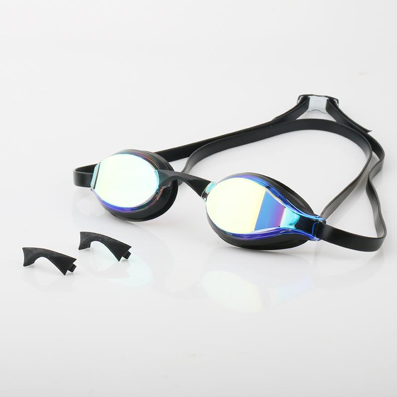 Anti- Fog UV swimming Goggles Racing Silver Plated Swimming Googles With Custom Your Own Logo чёрный