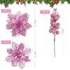 A Set Three Floors Artificial Flowers Sequins Glitter Berry Bouquet Multiple Colors Available Sparkling