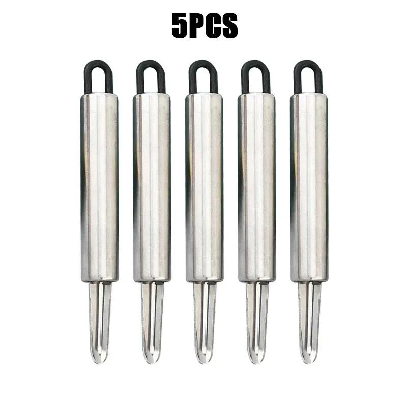 304 Stainless Steel Longan Corer Cinnamon Lychee Shelling and Coring Meat Digger Nut Shelling Kitchen Shrimp Line Knife