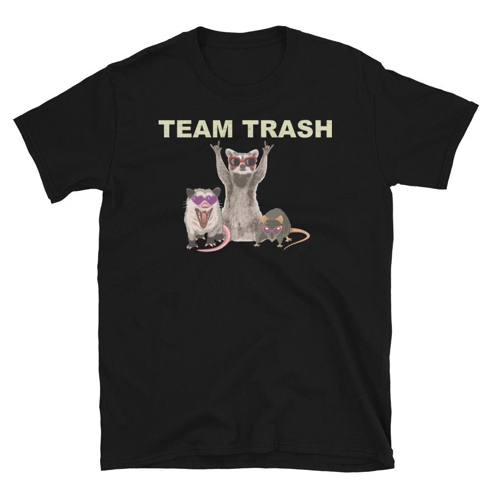 

Team Trash Gang Funny Animals Garbage Shirt Opossum Raccoon Rat Animals T-Shirt 2XL