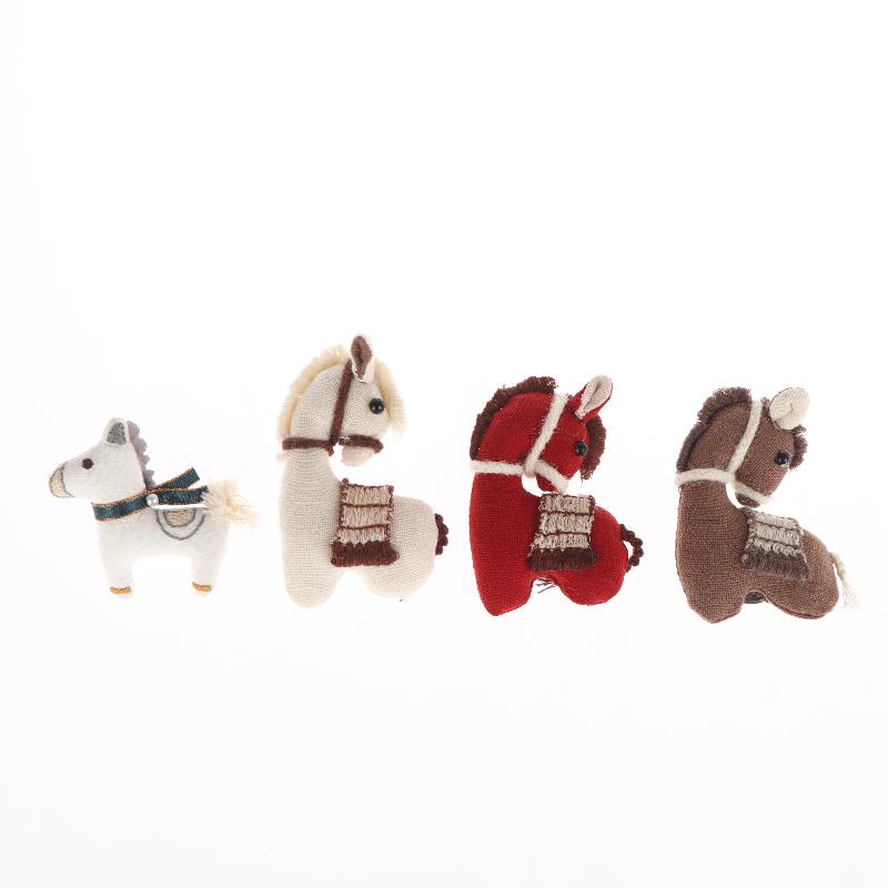 Year Of The Horse New Year Festive Doll Brooch Chinese Style Pony Badge Zodiac Schoolbag Decor Gift
