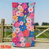Girly White Daisy Floral Beach Towel Quick Dry Soft Absorbent Sand Free Towel for Women Girls Summer Beach Pool Gym Travel
