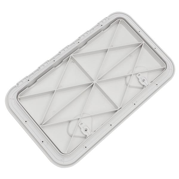White Plastic Watertight Marine Boat Caravan Deck Compartment Access Hatch Plate White Inspection Yacht Cover RV Ship Part 23.86x13.90""