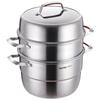 Supor 30 cm 3-lagers 304 Rostfritt Stål Ångkokare
