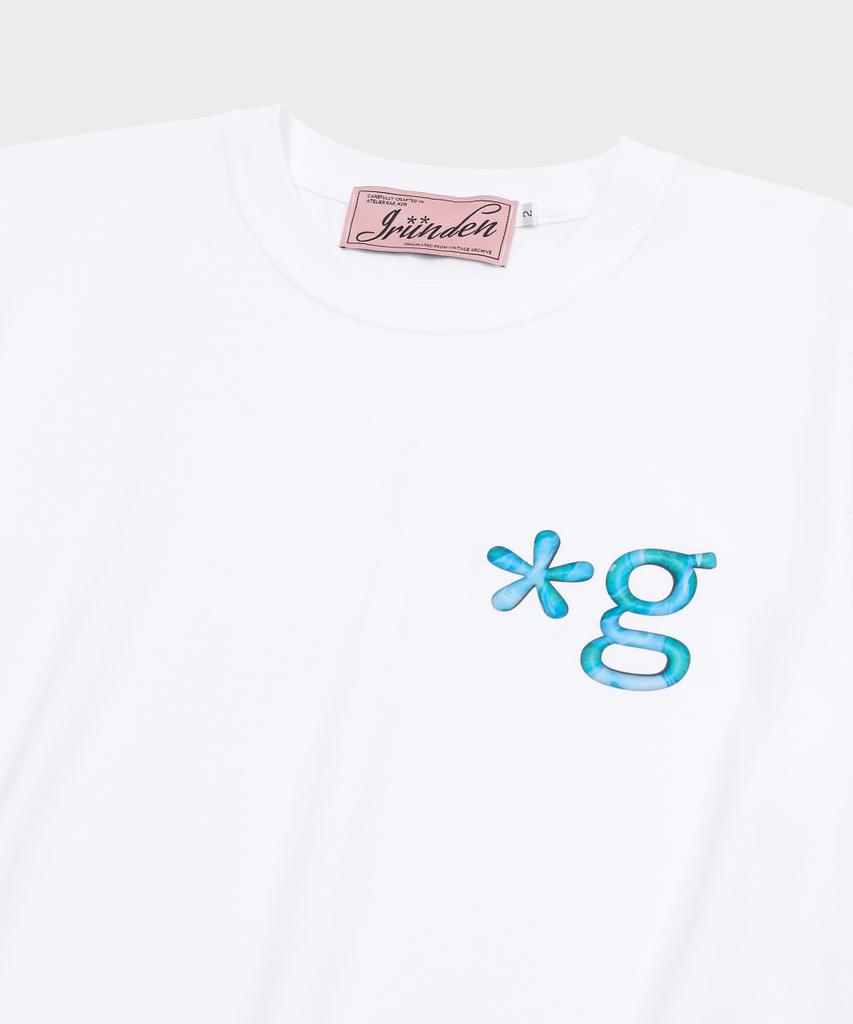 Geulleondeun Turquoise Logo T-Shirt (White)