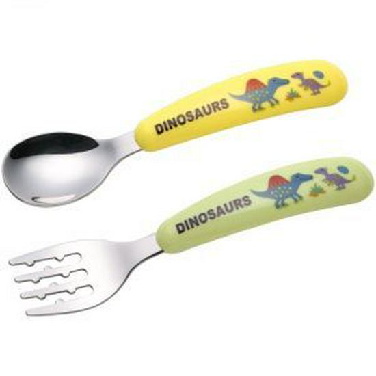 Original Japanese Skater Hello Kitty Kids Stainless Steel Fork and Spoon Set