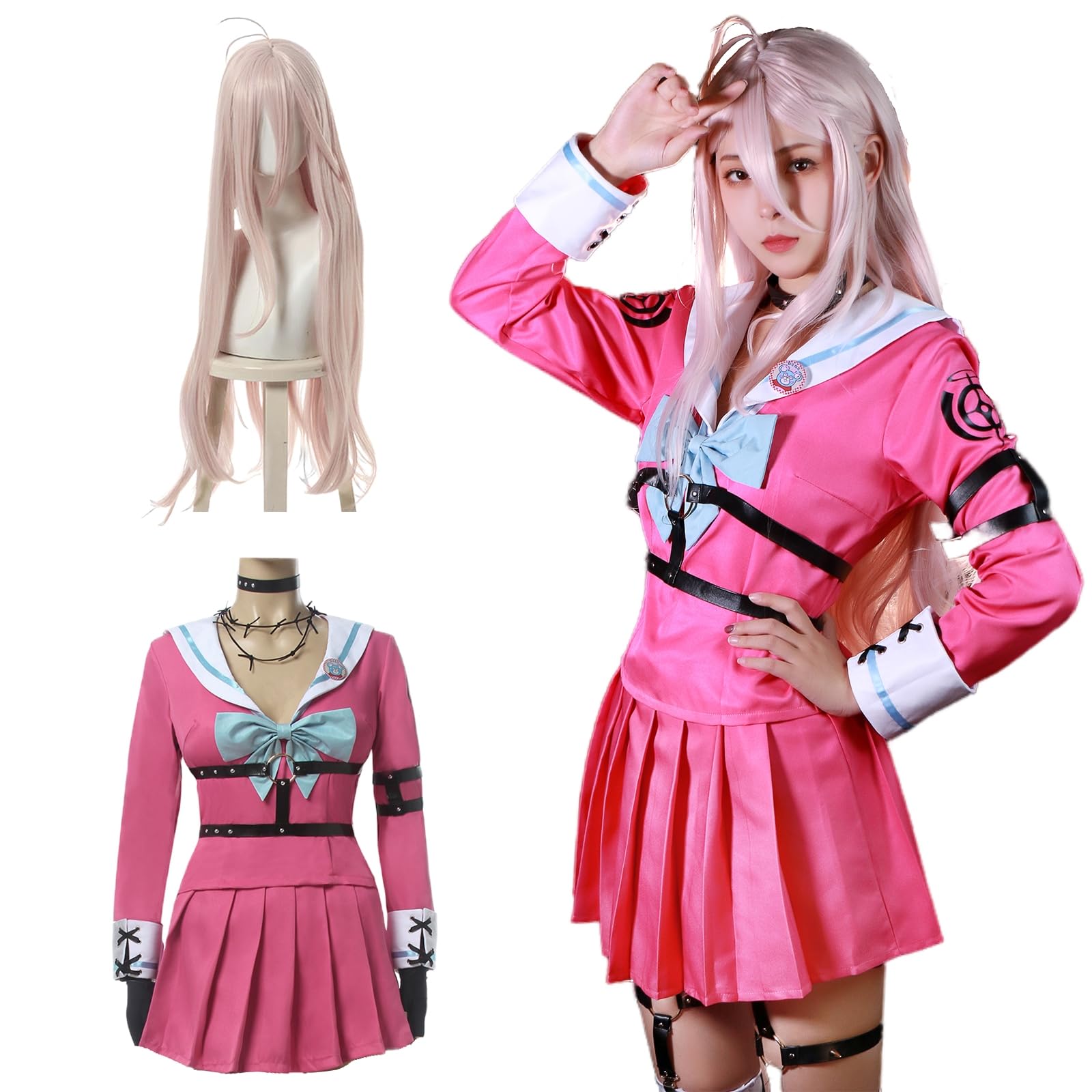 

[CR ROLECOS] Miu Iruma Cosplay Costume, Uniform, COSPLAY (Miu Iruma, XL)