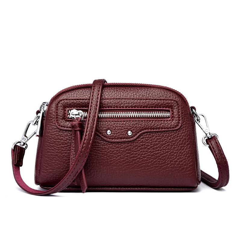 

Women s Single-shoulder Bag - Casual and Versatile Crossbody Bag for Outdoor Travel and Mobile Phone Storage фіолетовий/червоний
