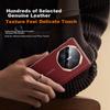 Leather Full Lens Protection FramePhone Case for Huawei Mate X6, with Folding Stand, Central Axis Protection, Flip Cover, Magnetic Attachment