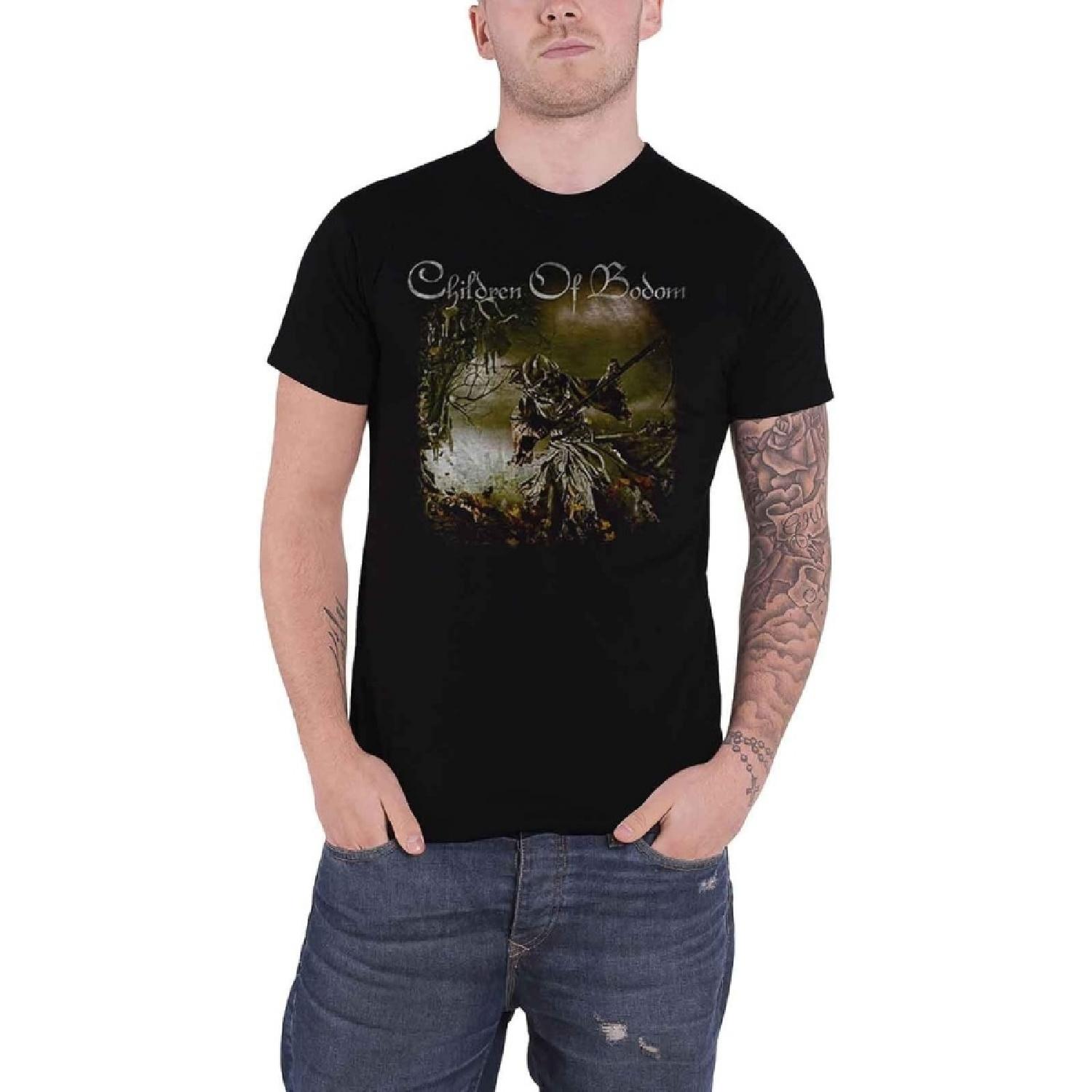 Футболка Children Of Bodom Логотип группы Relentless Новый Официальный Мужская Черный Размер L XXXXXL разноцветный