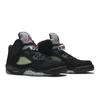 Air Jordan 5 Retro OG BG 'Black Metallic' 2016 (Unisexe) Chaussures de Basketball Enfant Noir / Rouge Flamboyant / Argent Métallisé / Blanc 845036 003