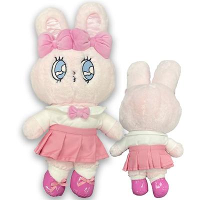 Esther Bunny Plush Toy with Ribbon OOTD Wednesday (ootd_04)