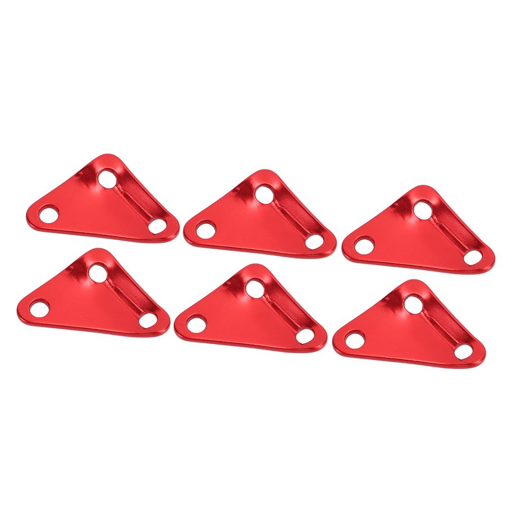 10pcs Triangle Tent Rope Fastener Aluminium Alloy Ultralight Strong Paracord Tensioners Rope Adjuster for Camping Red