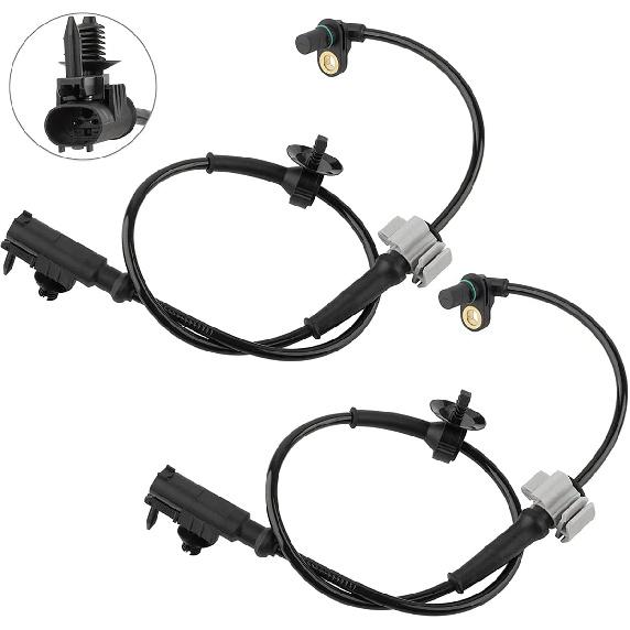 2Pcs Front Left Right Side ABS Wheel Speed Sensor Fit for Cadillac Escalade for Chevy Silverado 1500 Suburban 1500 Tahoe Avalanche for GMC Sierra